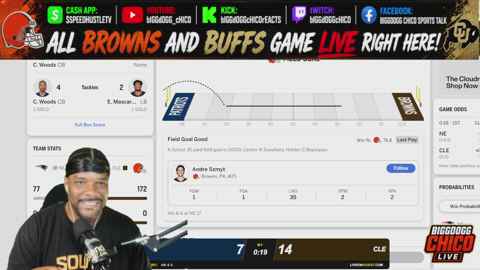 BROWNS vs Patriots Preseason Game: BiggDogg Chico Live Call