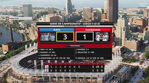 MLB LIVE: RAYS vs GUARDIANS | JUEGO 5